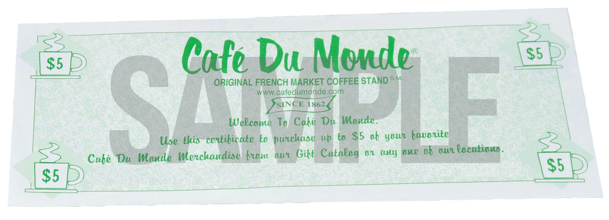 Café Du Monde Gift Certificates image 1