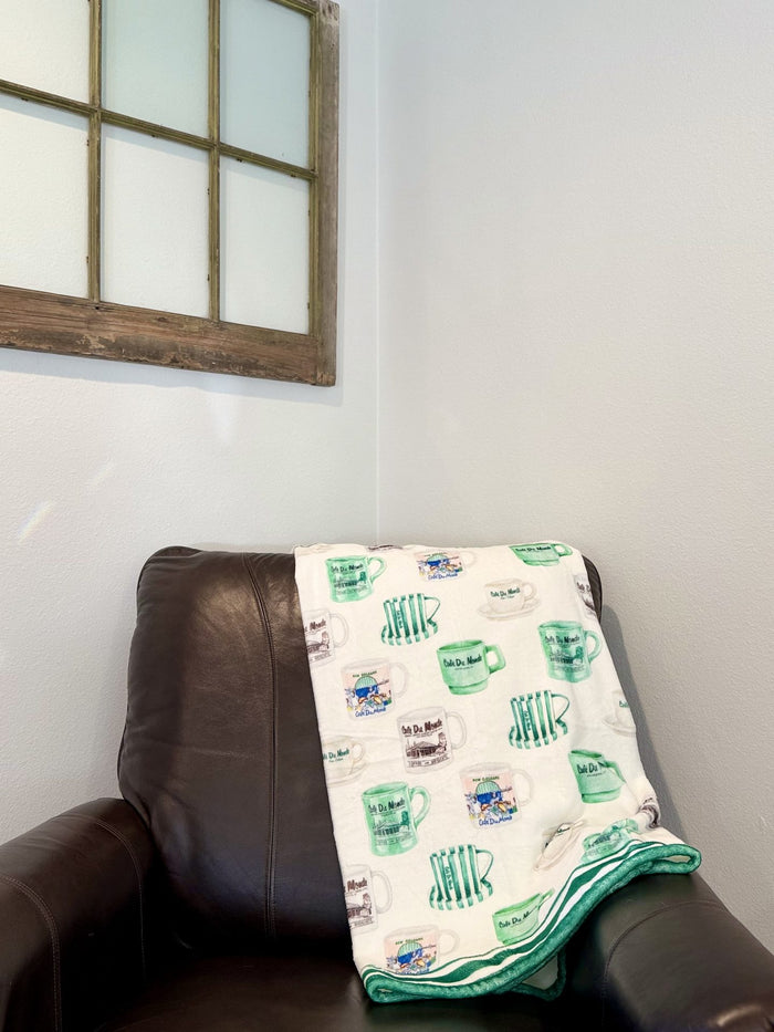 Coffee Mugs Throw Blanket image 1