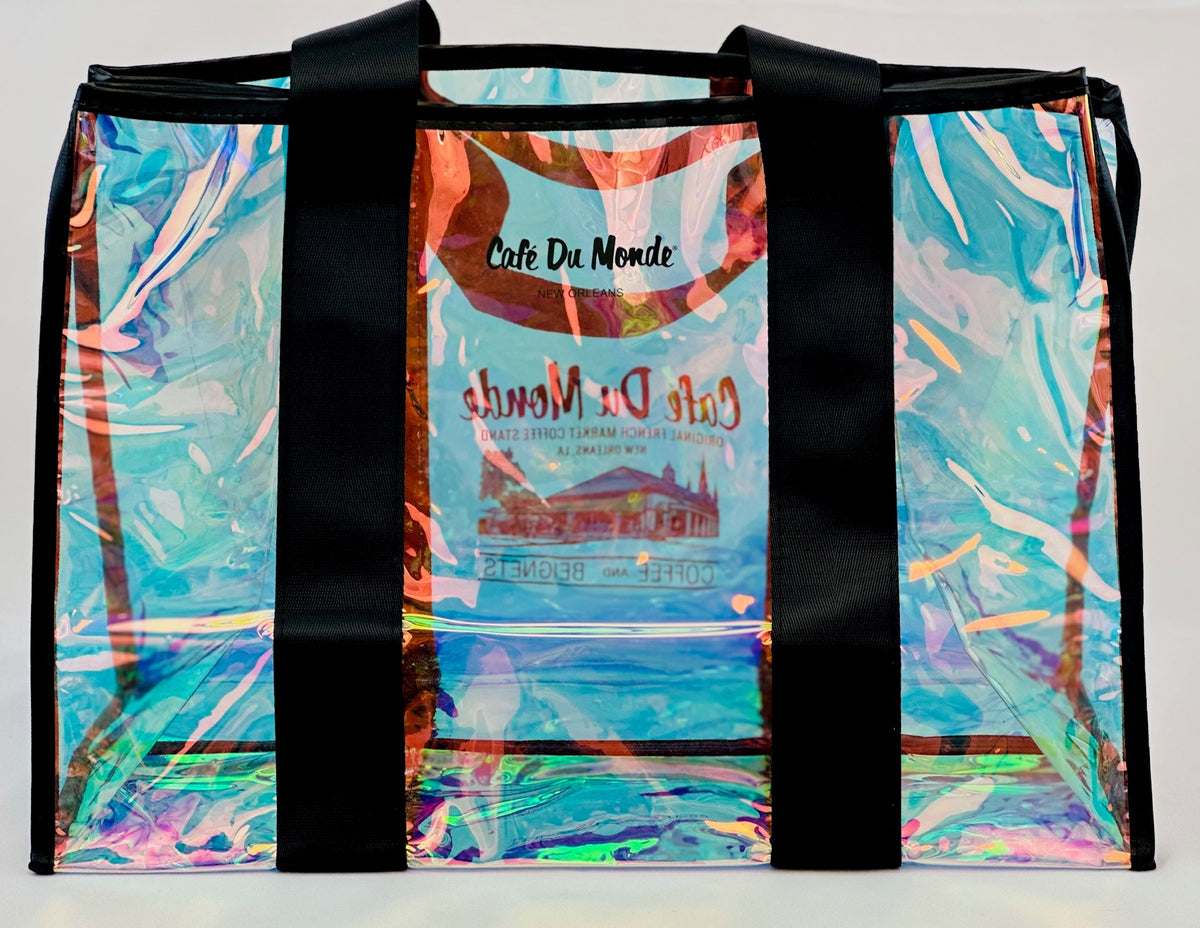 Iridescent Tote Black Straps image 2