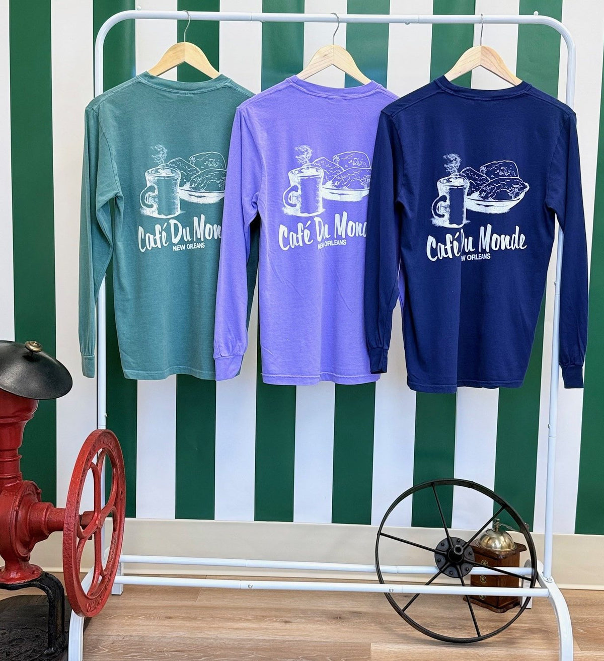 Coffee & Beignets Long Sleeve Shirt image 1