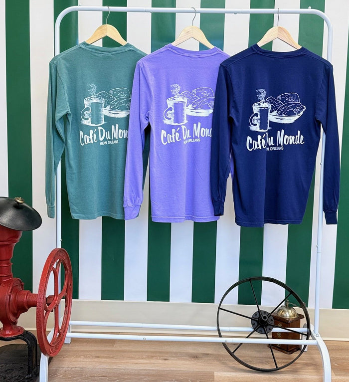 Coffee & Beignets Long Sleeve Shirt image 1