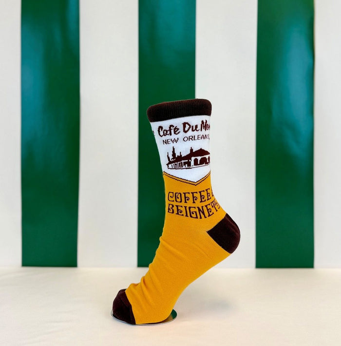 Coffee & Beignets Adult Socks image 1