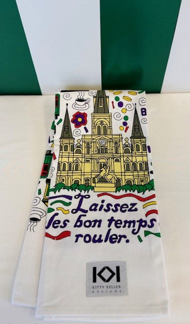 Kitty Keller-Laissez Les Bon Temps Rouler Towel image 1