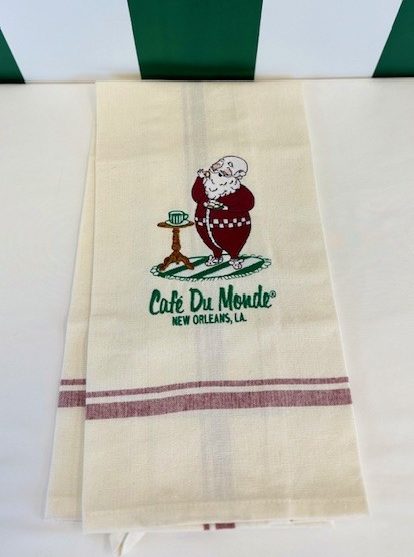 Santa and Beignets Christmas Towel image 1