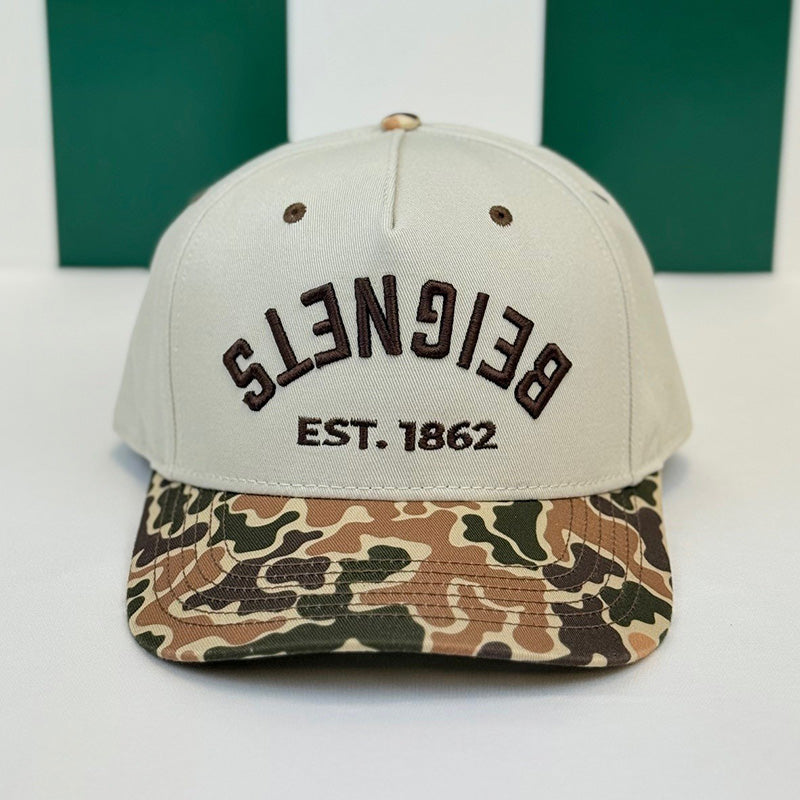 Upside Down Beignets Cap in Camo image 1