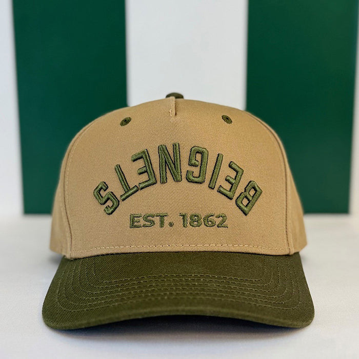 Upside Down Beignets Cap in Dark Gold / Olive image 1
