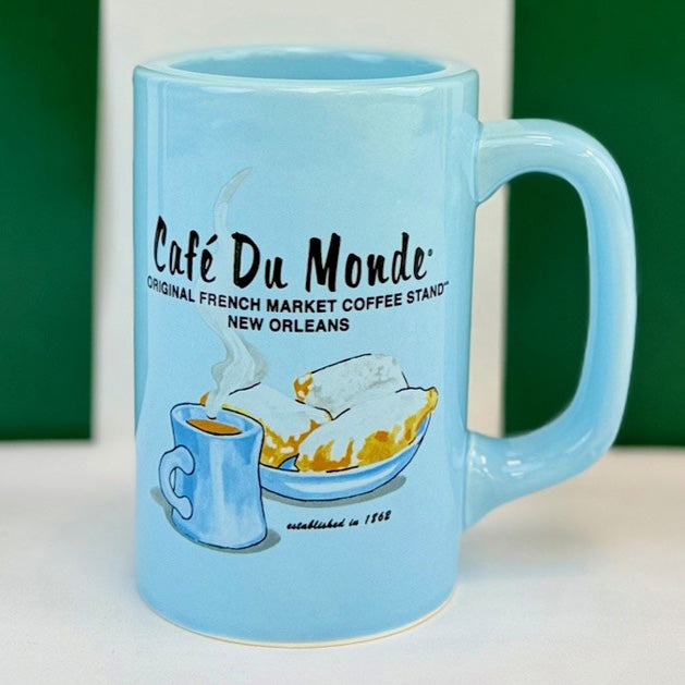 Blue Coffee & Beignets Mug image 1