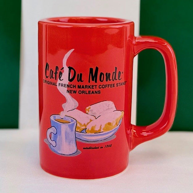 Red Coffee & Beignets Mug image 1
