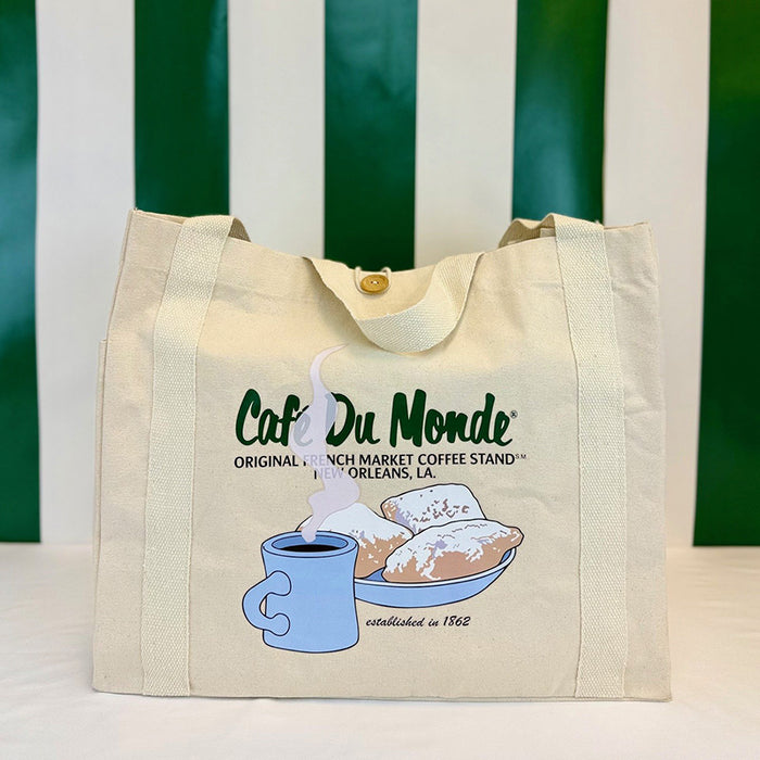Coffee & Beignets Farmers Tote image 1