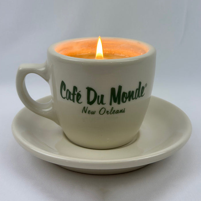 Cafe du Monde Cup and Saucer Candle image 1