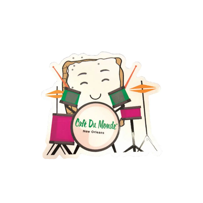 Drums Permanent Vinyl Sticker image 1