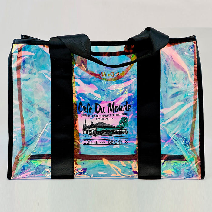 Iridescent Tote Black Straps image 1