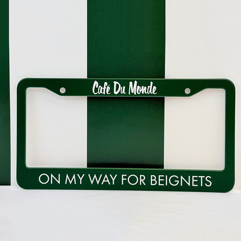 “On My Way for Beignets” License Plate Cover image 1