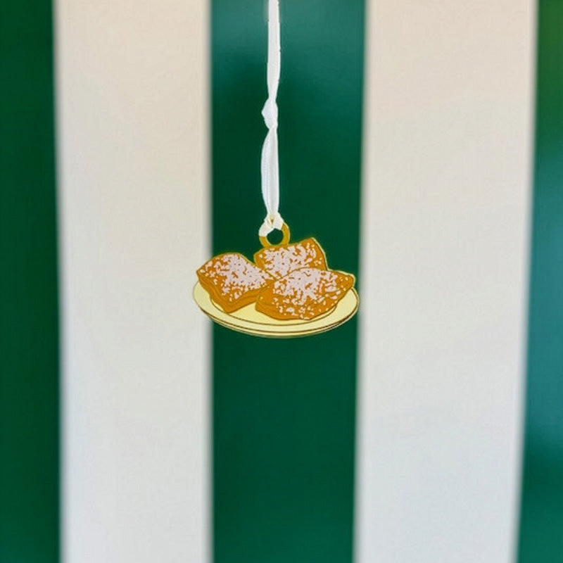 Enamel Plate of Beignets Ornament image 1