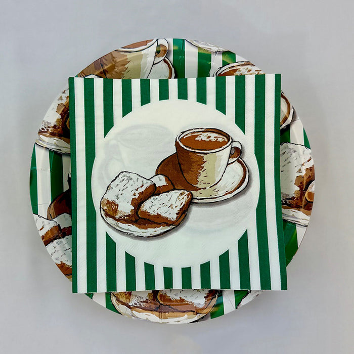 24ct Plate & Napkin Set image 1
