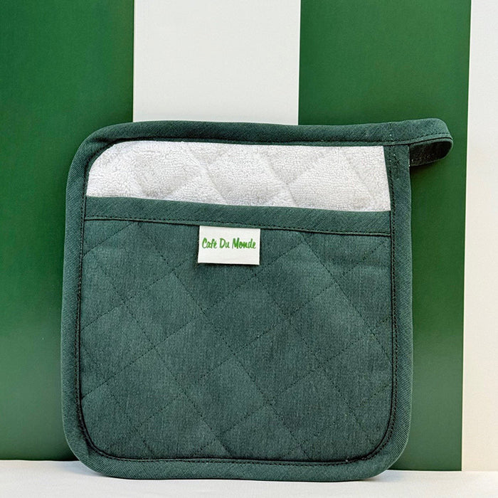Green & White Pot Holder image 1