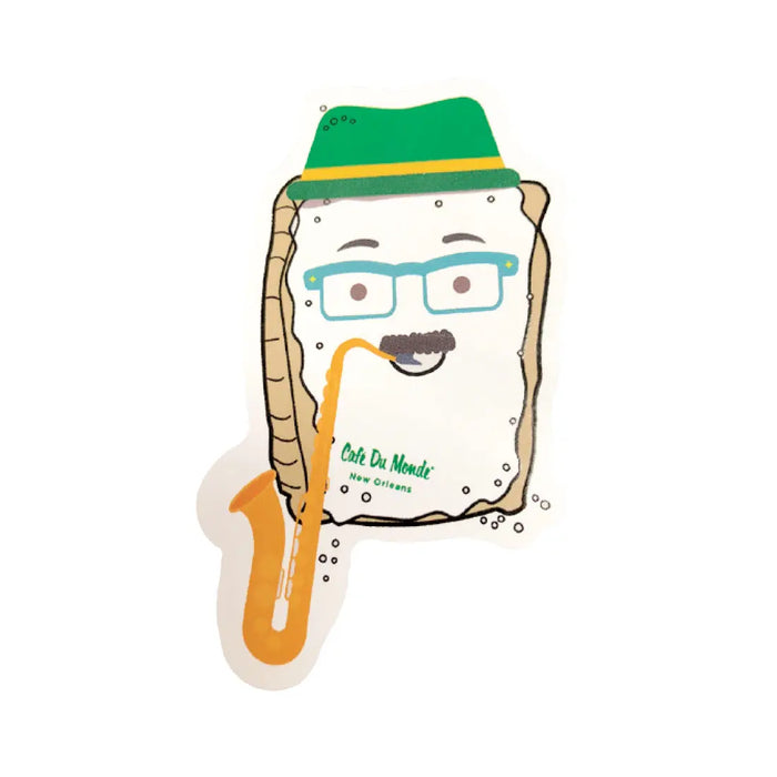 Saxophone Permanent Vinyl Sticker image 1