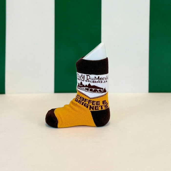 Coffee & Beignets Baby Socks image 1
