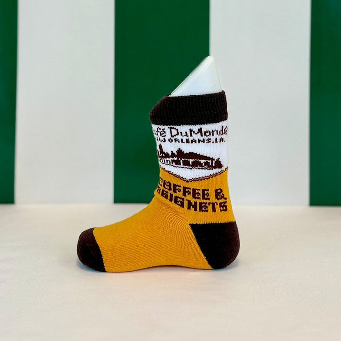 Coffee & Beignets Toddler Socks image 1