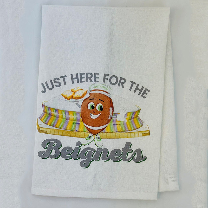 Just Here For The Beignets Towel image 1