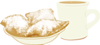 Coffee and beignets